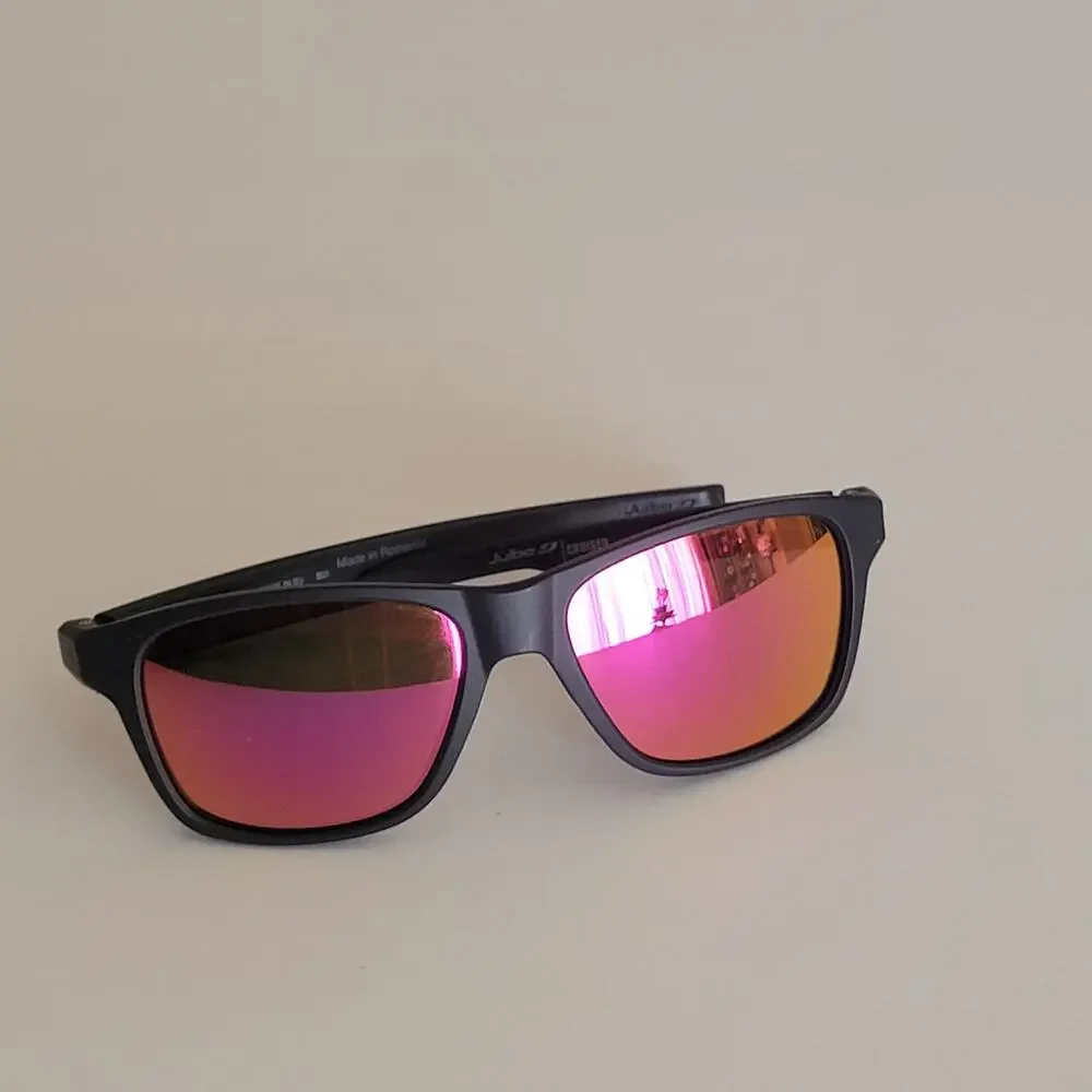 Julbo Kids Cruiser sunglasses durable matte black frame red mirror lenses